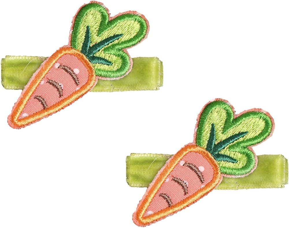 Baby Girls Carrot Hair Clips Pin Easter Bunny HairClips Carrot Hair Barrettes Pin JHE27 (2 Pcs Se... | Amazon (US)