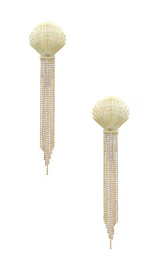Shellona Earring in Shiny Gold | Revolve Clothing (Global)