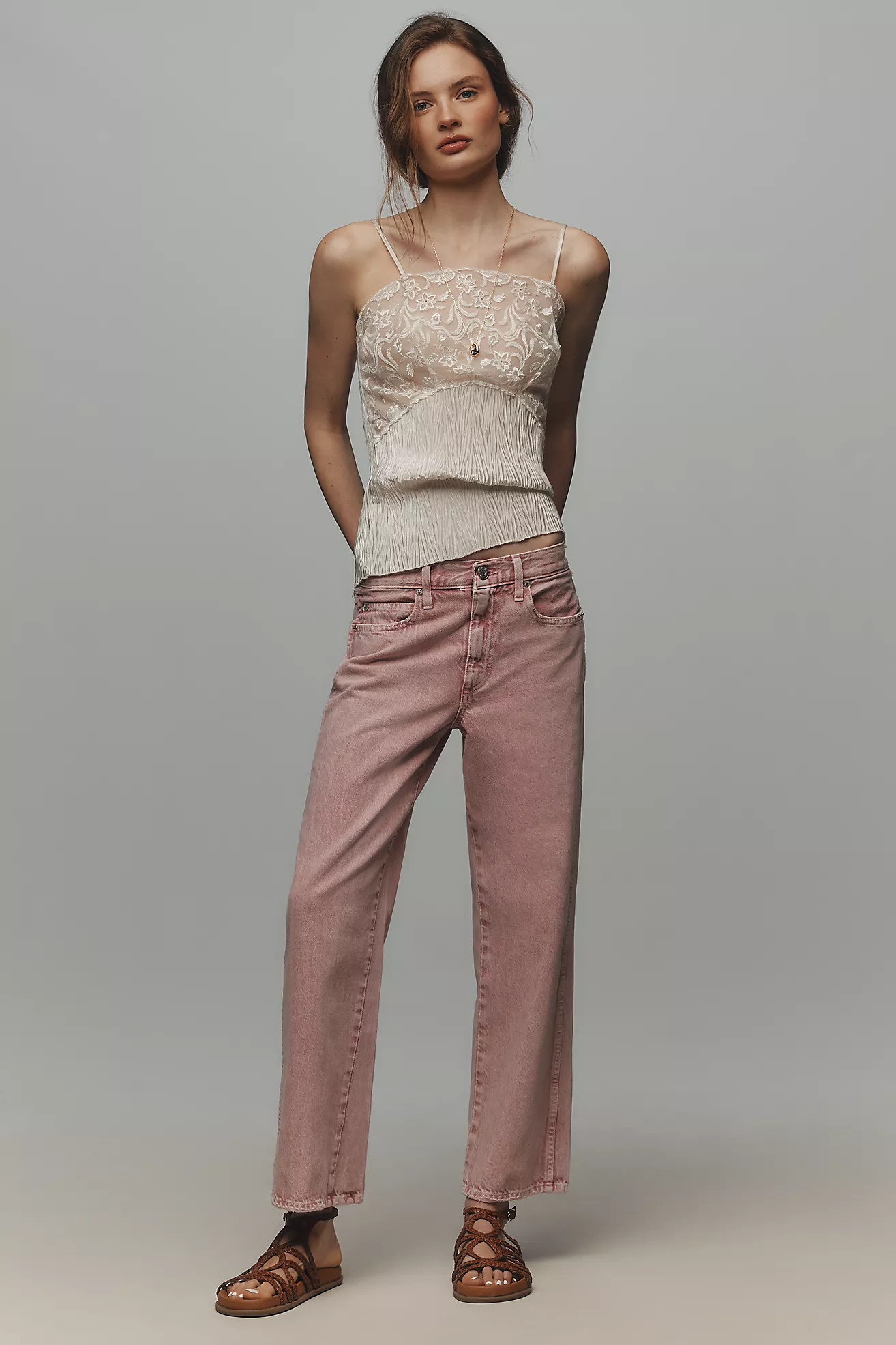 AMO Billie High-Rise Straight-Leg Jeans | Anthropologie (US)