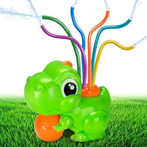 Outdoor Water Sprinkler for Kids and Toddlers Backyard Spinning Dinosaur Sprinkler Toy Wiggle Tub... | Amazon (US)