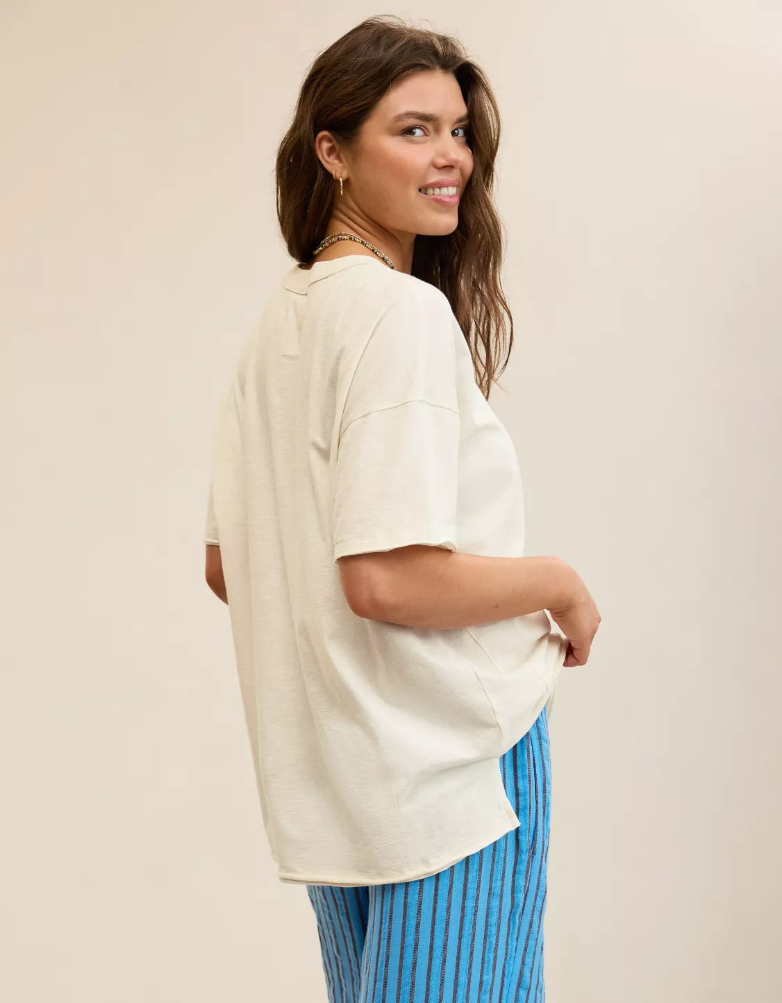 Aerie Oversized Crew Boyfriend T-Shirt | Aerie