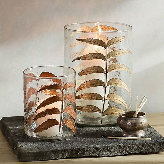 Copper Leaves Votives, Set of 2 | Terrain