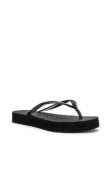 Havaianas Slim Flatform Flip Flop in Black from Revolve.com | Revolve Clothing (Global)