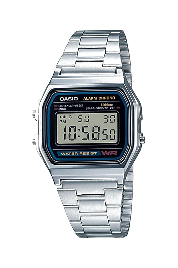 Casio A158WA Series | Unisex Digital Watch | Vintage | WR | 100 SEC Stop Watch | Daily Alarm | Re... | Amazon (US)