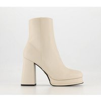 OFFICE After Party Platform Ankle Boots White | OFFICE London (UK)