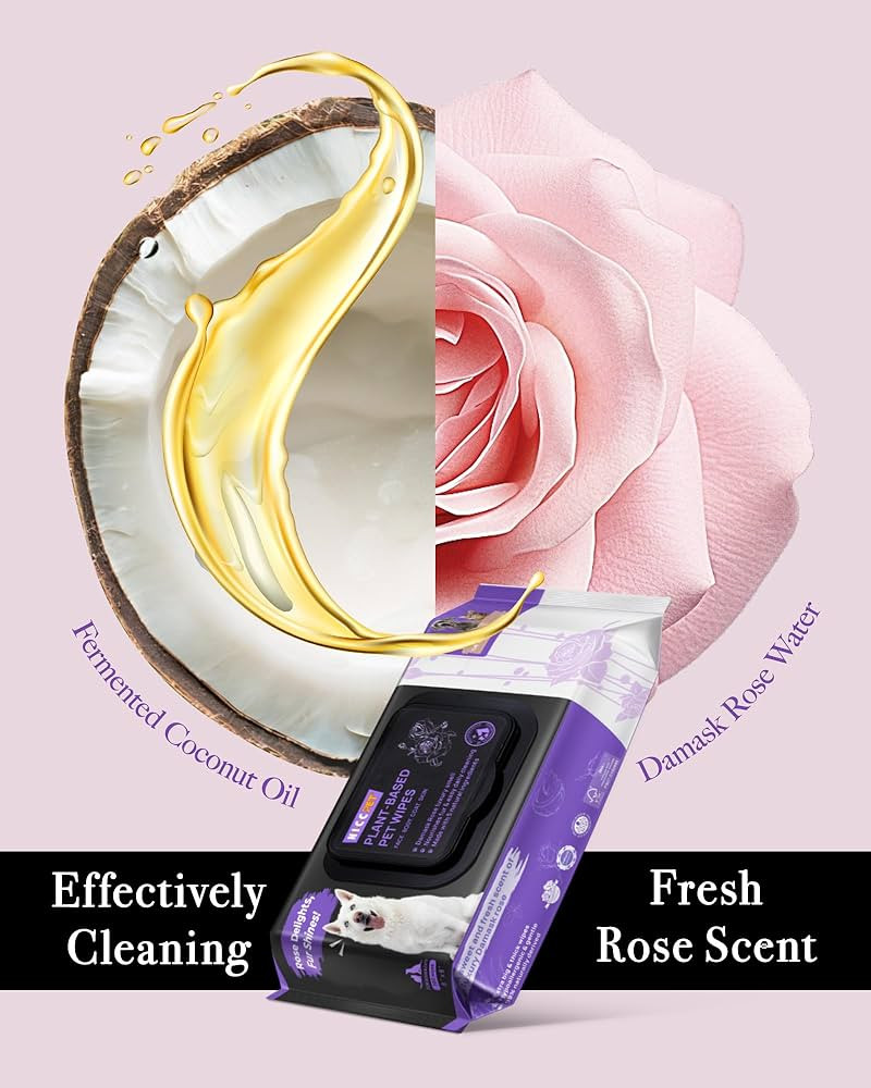 HICC PET Cleaning Deodorizing Wipes for Dogs & Cats, Plant-Based Gentle Cat & Dog Wipes for Paws ... | Amazon (CA)