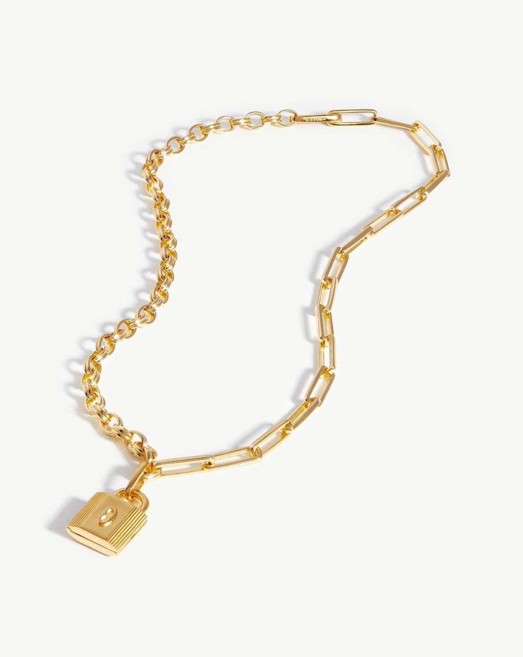 Ridge Padlock Chain Necklace | Missoma
