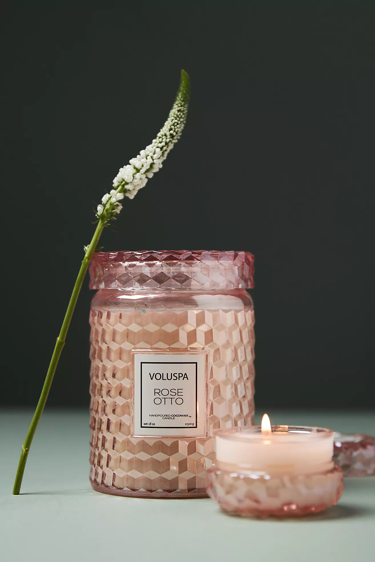 Voluspa Rose Otto Glass Jar Candle | Anthropologie (US)