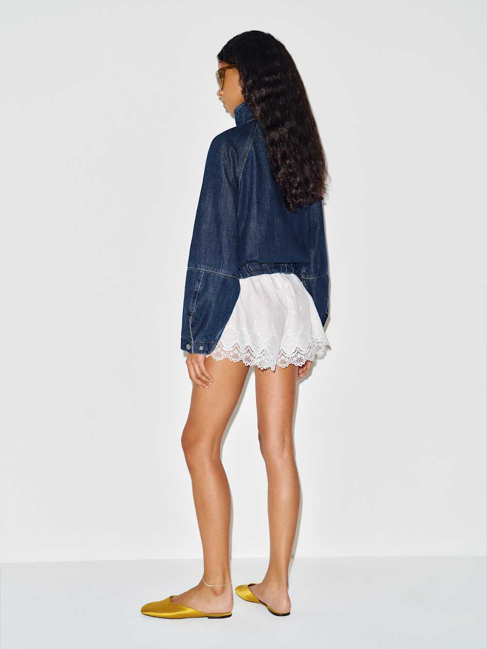 Corey Denim Bomber Jacket | Reformation (Global)