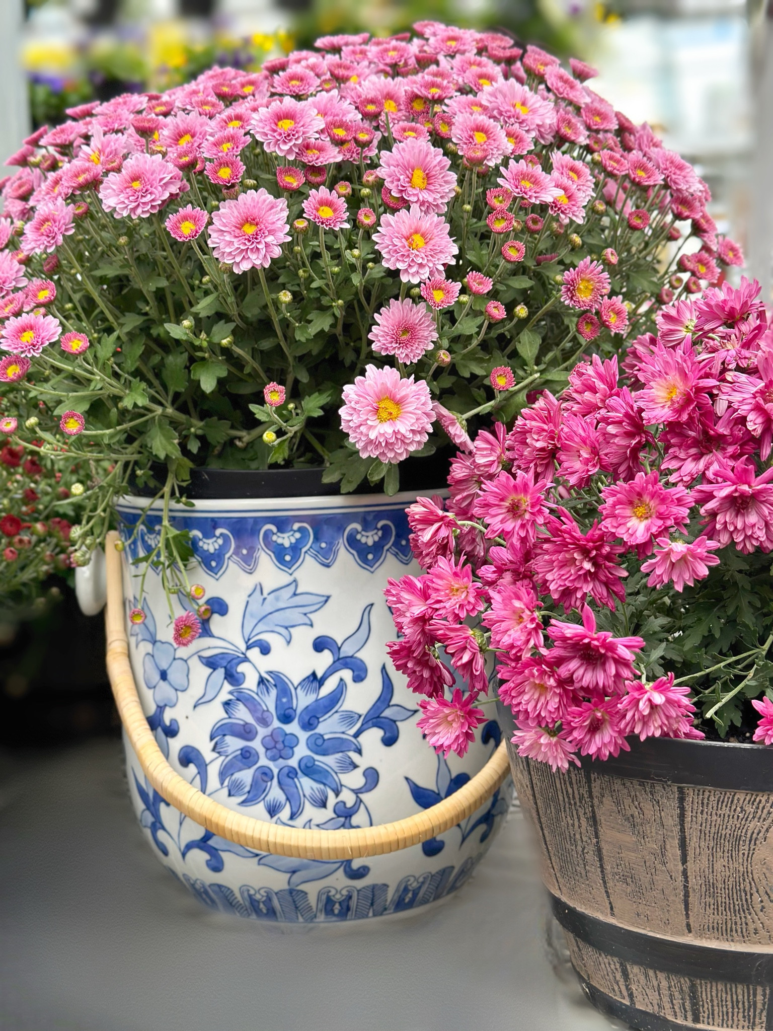 Ice bucket turned floral planter! Love this blue and white beauty! 

#LTKParties #LTKHome #LTKWedding