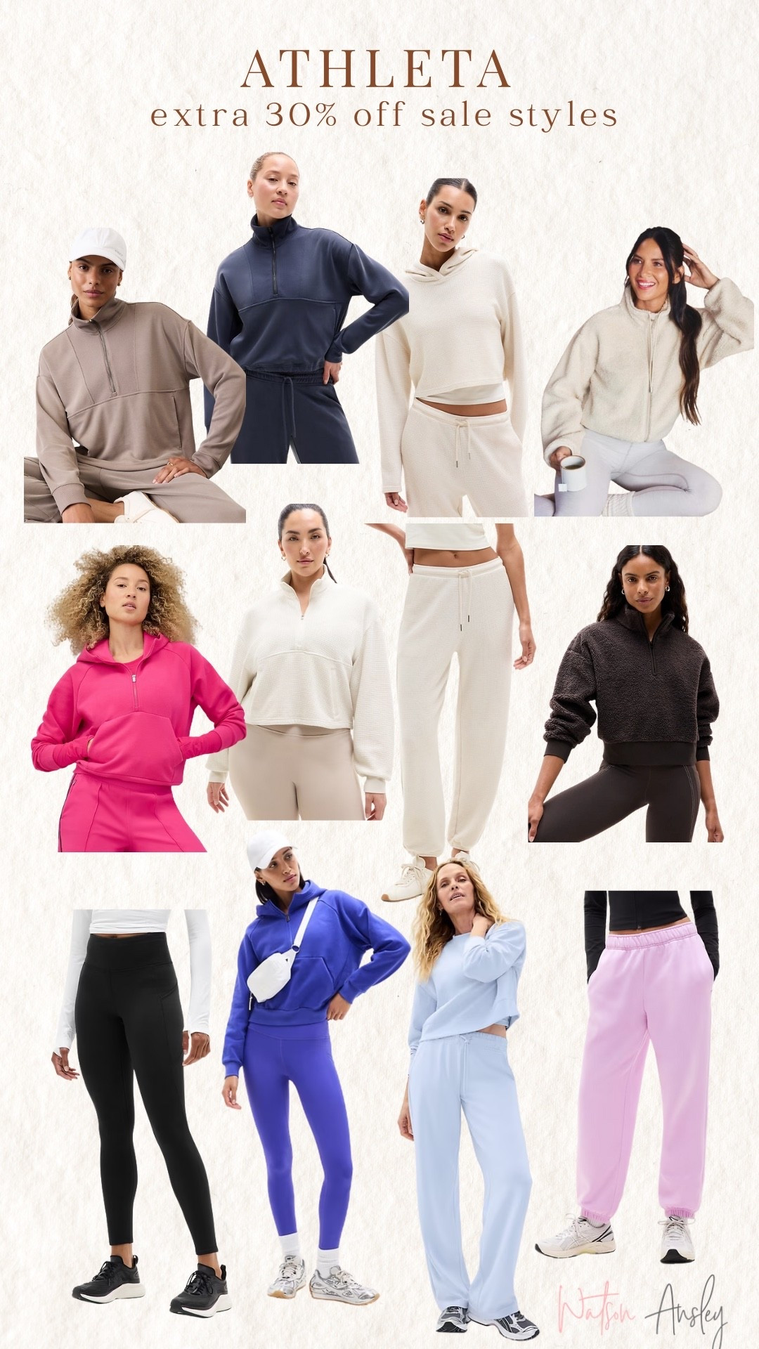 Shop Athleta end of year sale! Extra 30% off  sale styles!

Click here to shop!

Sweatshirts | pullover | zip up | hoodie | joggers | leggings | sweatpants | leggings | fit | fitness | athletic | athlete | athleisure | active | workout | hang out | lounge | running | style | fashion 


#LTKootd #LTKActive #LTKSaleAlert