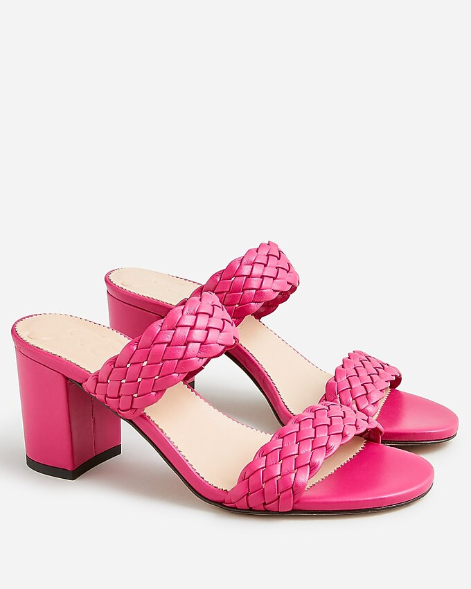 Lucie braided-strap sandals in Italian leather | J. Crew US
