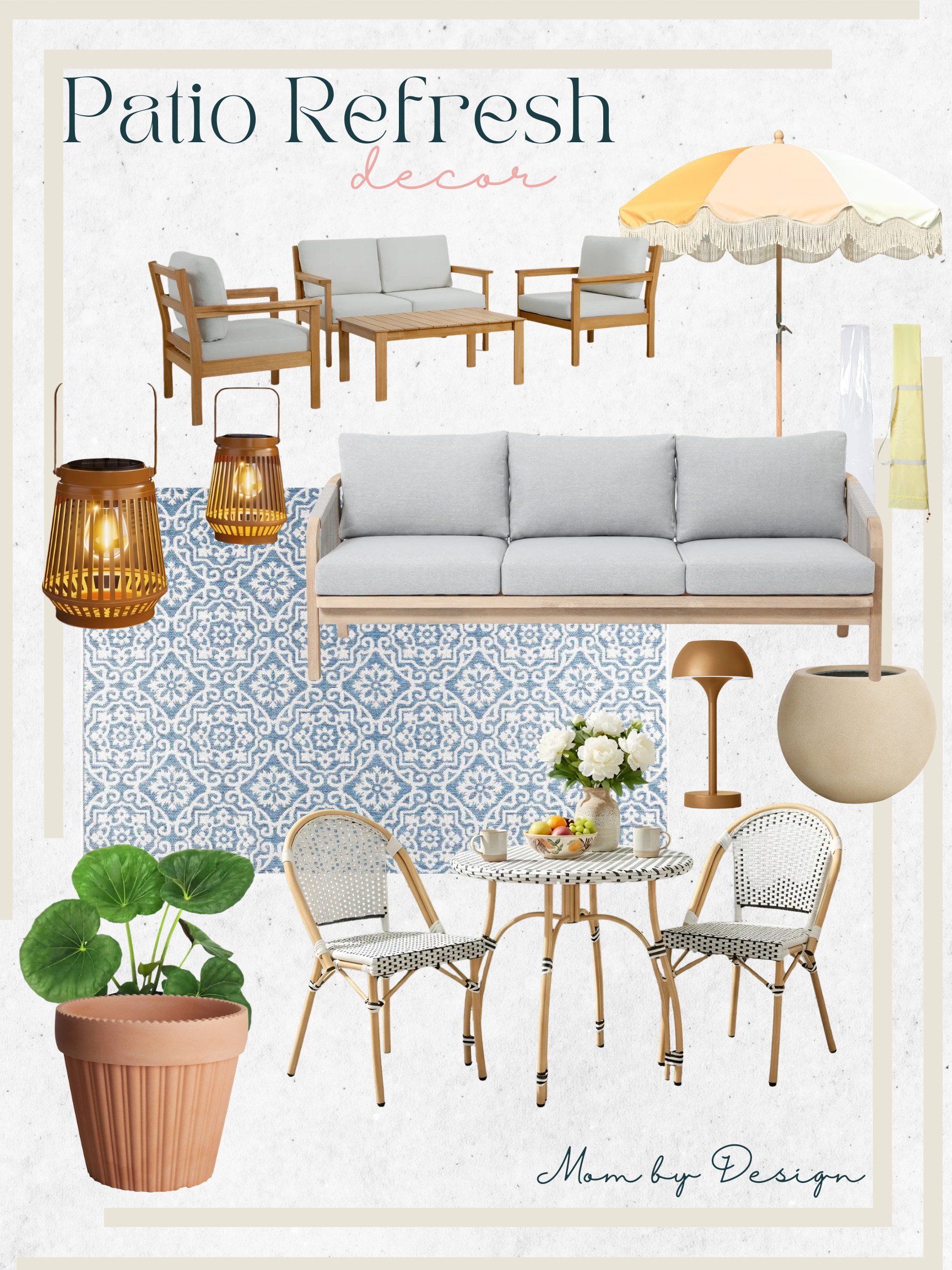 Fun and fresh, with a hint of Parisian vibes. Beautiful patio refresh ideas! 

 #LTKSeasonal #LTKHome