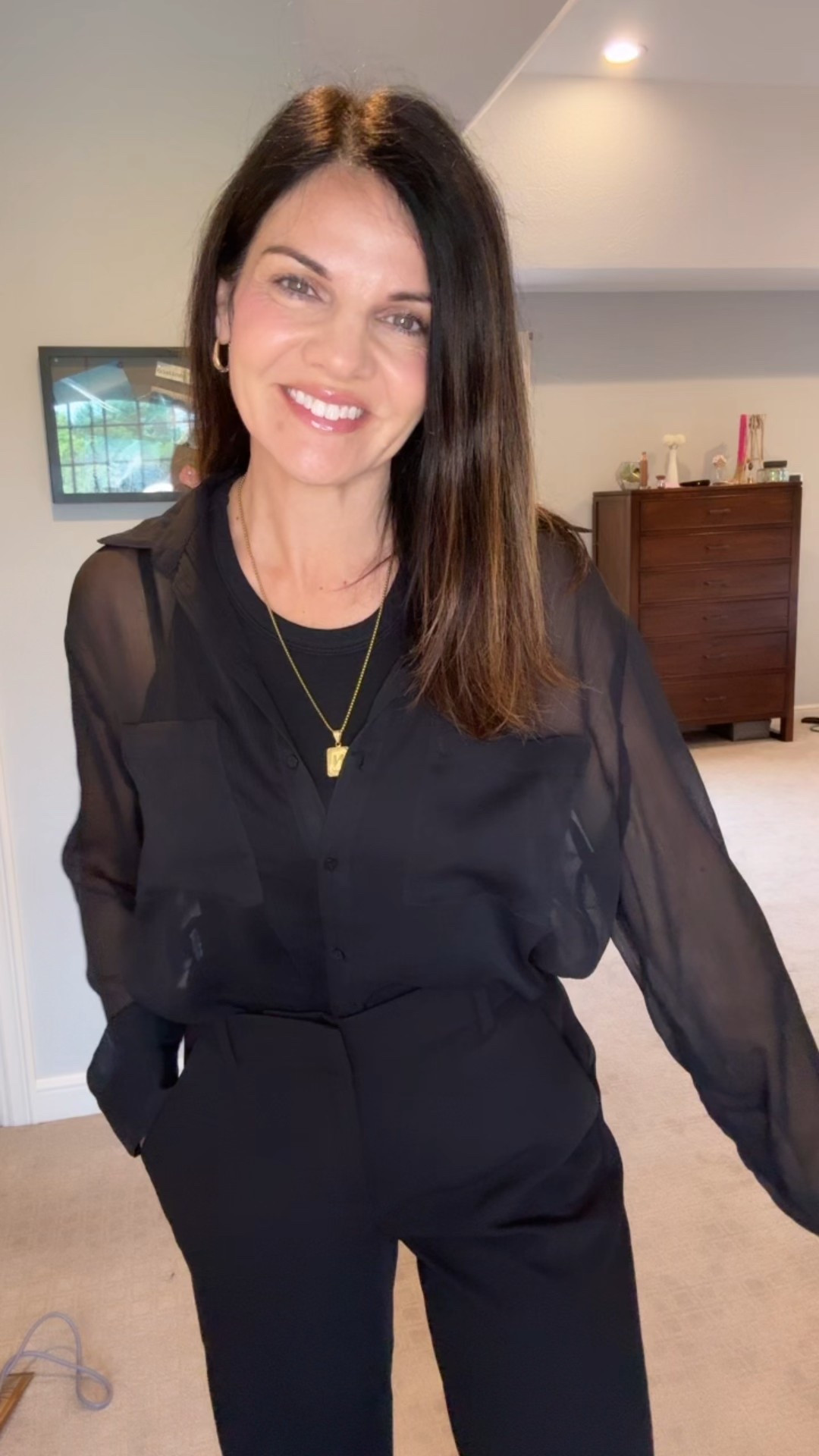 Classic black outfit for the class picnic when May feels like October!! The black trouser pants are perfect for a casual yet comfy look! 

#LTKWorkwear #LTKStyleTip