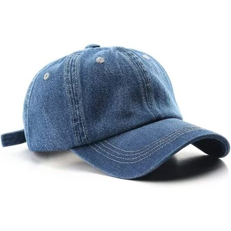 PIKADINGNIS Unisex Baseball Cap Vintage Washed Distressed Denim Baseball Hat Trucker Hat for Outdoor | Walmart (US)