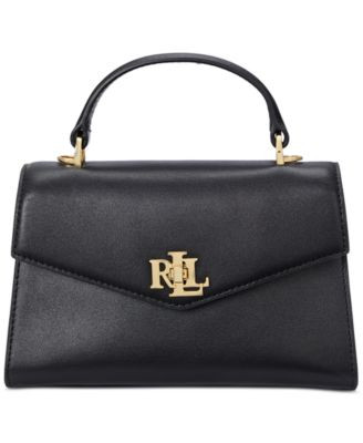 Lauren Ralph Lauren Farrah Small Leather Satchel - Macy's | Macy's
