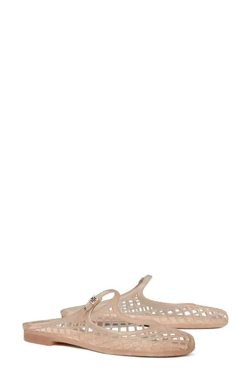 Tory Burch Mellow Mary Jane Jelly Mule in Soft Pink Glitter /Silver at Nordstrom, Size 5 | Nordstrom