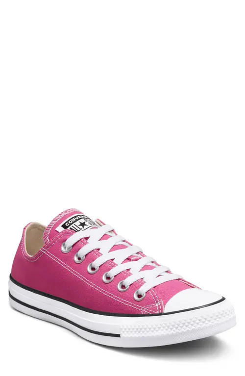 Converse Chuck Taylor® All Star® Low Top Sneaker in Active Fuchsia/White/Black at Nordstrom, Size 12 | Nordstrom