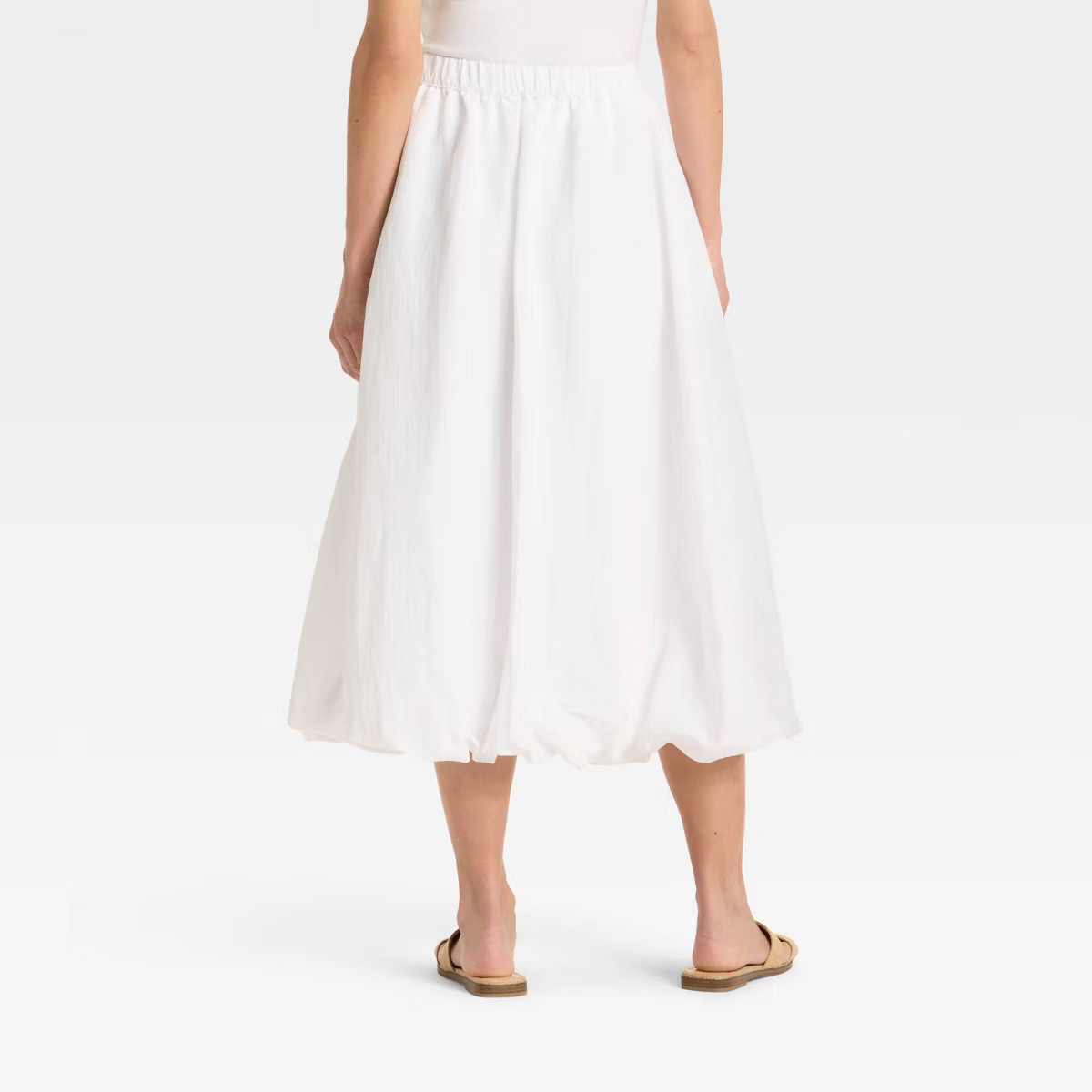 Women's Midi A-Line Skirt - A New Day™ White | Target