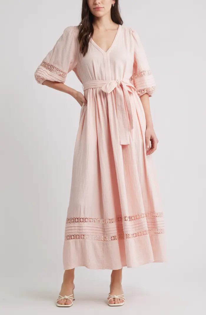 Belted Cotton Maxi Dress | Nordstrom Rack