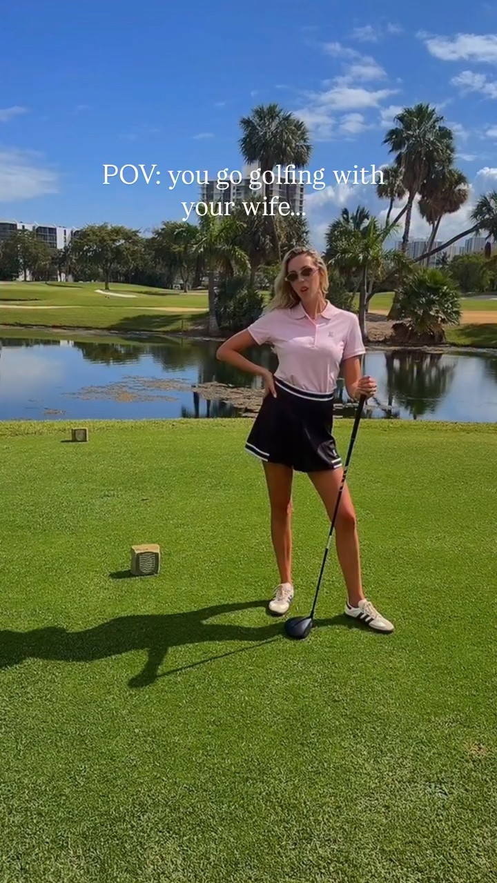 But you hit the ball in the pound ? #golf #golfing #explore #husbands #wife