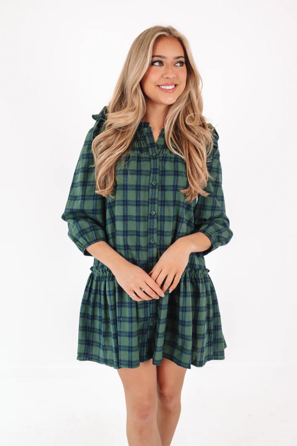 Family Dinner Dress - Green | The Impeccable Pig