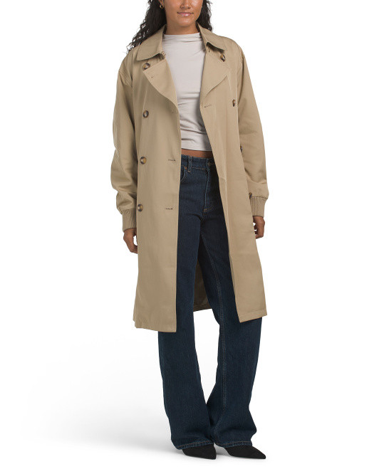 Bomber Sleeve Trench Coat | TJ Maxx