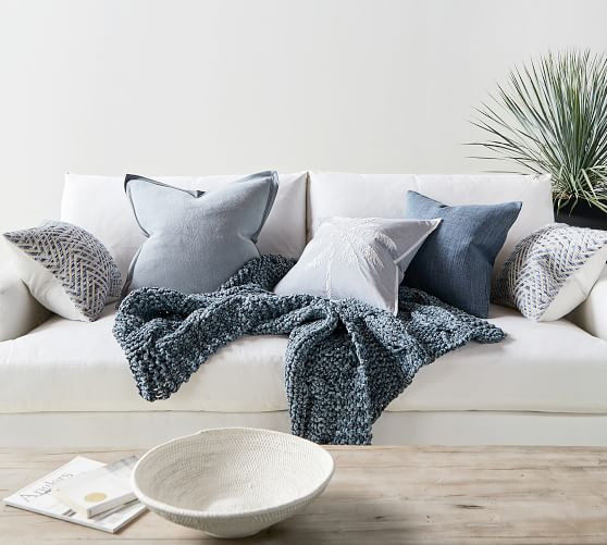 Ayden Textured Pillow Cover | Pottery Barn (US)