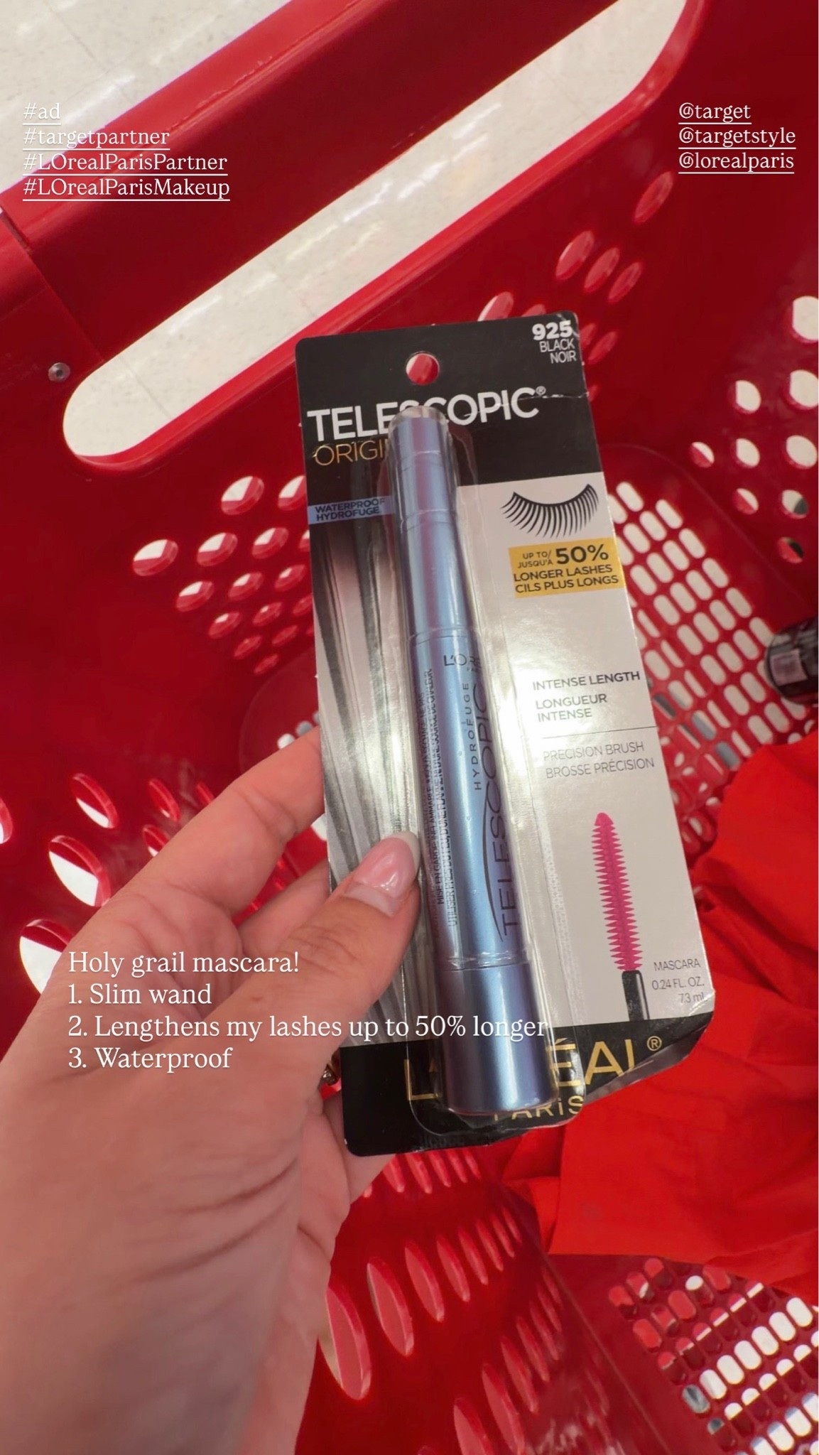 #ad #LOrealParisPartner Made a @Target run to pick up my fav mascara - L’Oreal Telescopic Waterproof! Shop here ✨
@lorealparis @target @targetstyle @Shop.LTK
#targetpartner #LOrealParisMakeup #liketkit

#LTKgrwm #LTKdayinmylife #LTKmorningroutine
