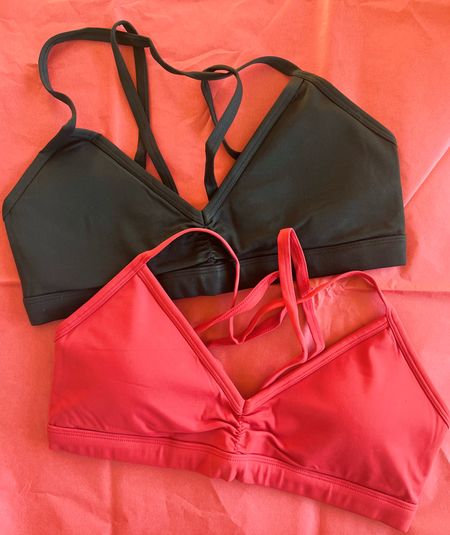 Sports bra. Workout. Padded sports bra. Support. Gym. Soft. Black. Red.  Gift for her. Athletics. Athleisure. Amazon finds. Top bra. Gym clothes. Workout clothes. Fitness. Strappy sports bra.

#LTKfindsunder50 #LTKfitness