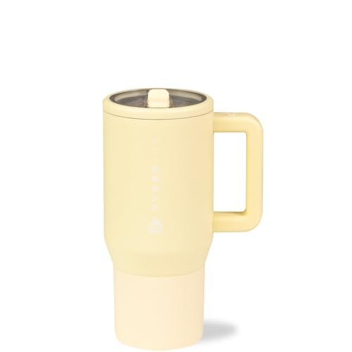 HydroJug Kids - 20 oz Insulated Kids Water Bottle with Flip Straw & Handle | Leak-Proof & Durable | Perfect for School, Sports, Lunch, Travel & Camp, Butter | Amazon (US)