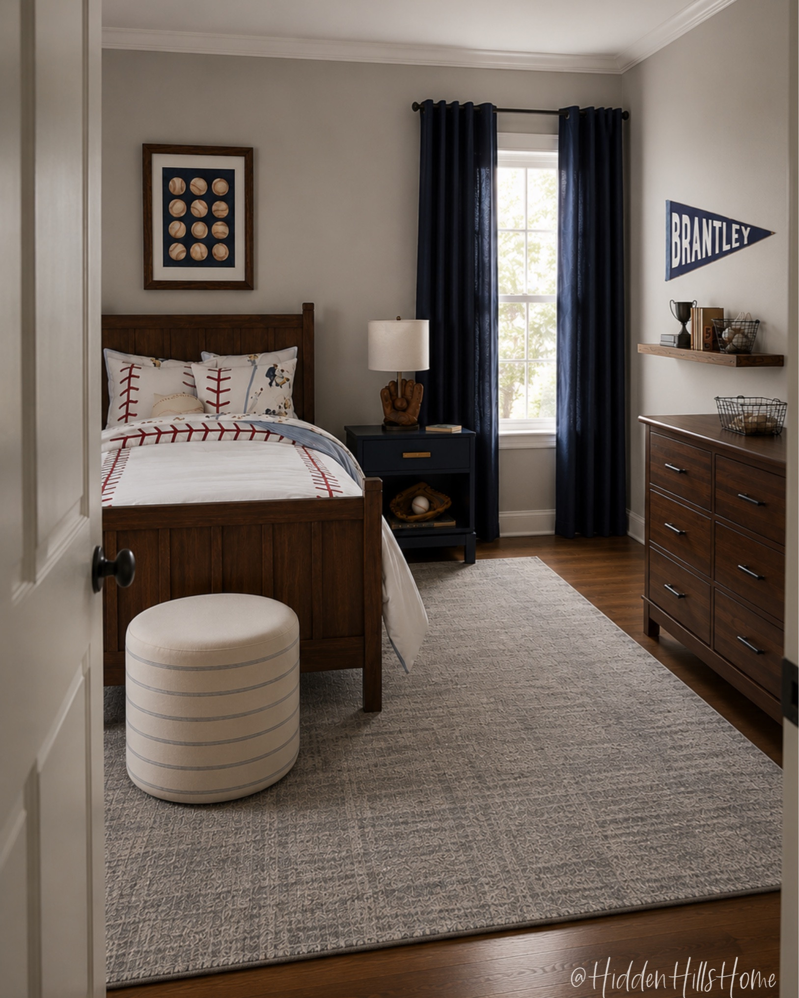 Baseball themed bedroom, kids baseball room, sports themed boys bedroom mood board, home decor ideas, masculine kids room Inspo #boysroom

#LTKHome #LTKSaleAlert #LTKKids
