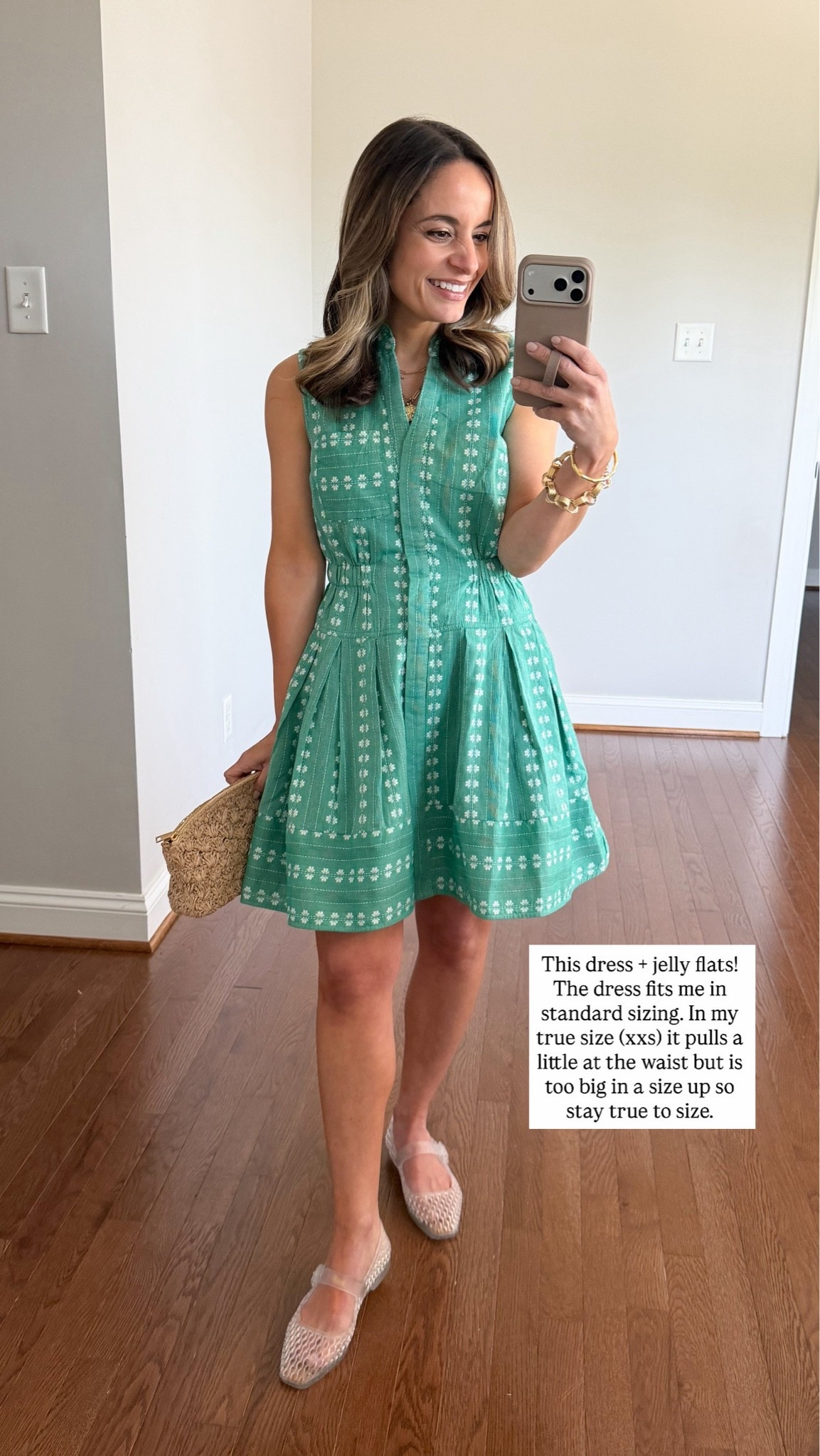 A few things from Anthro with a great fit! Worth a try while they’re on sale. 

20% off $100+ with code ANTHRO20 

Green dress: xxs 
Jelly shoes: true to size

#LTKPetite