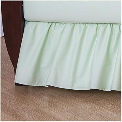 TL Care 100% Natural Cotton Percale Crib Bed Skirt, Celery, Soft Breathable, for Boys and Girls | Amazon (US)