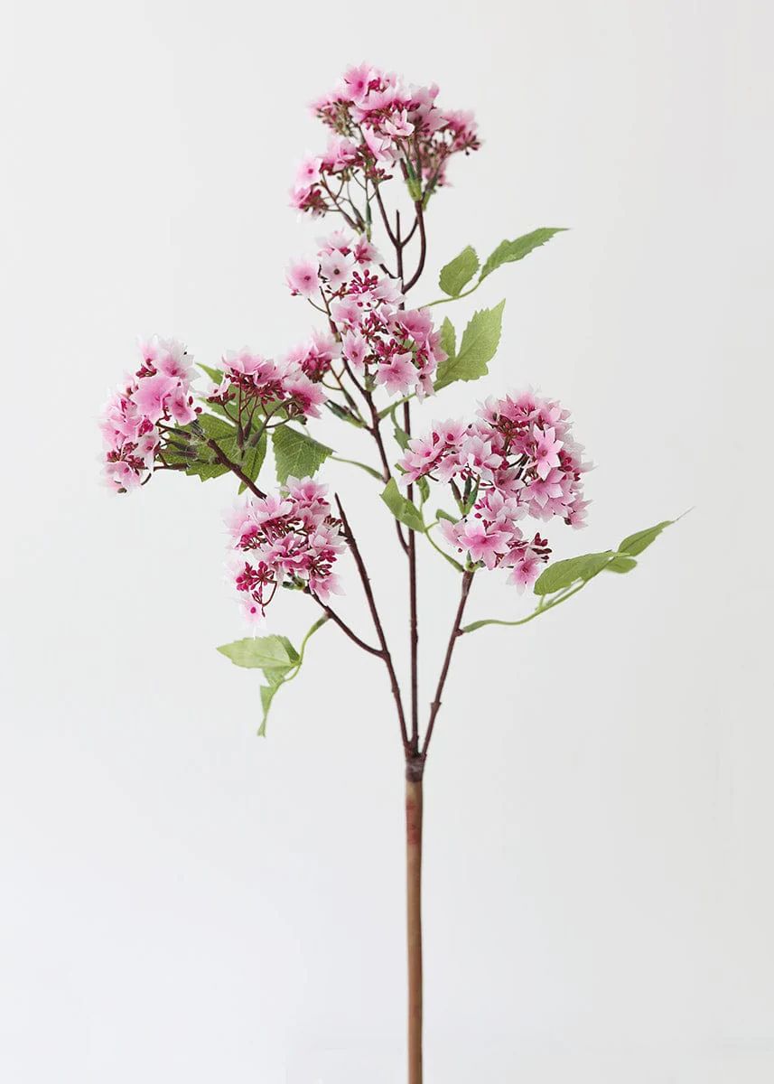 Pink Artificial Bouvardia Flower Branch - 32 | Afloral (US)