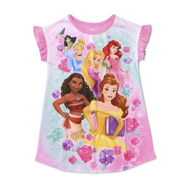 Disney Princess Toddler Girls Short Sleeve Nightgown Pajamas | Walmart (US)