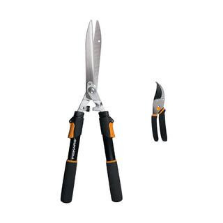 2-Piece Set with Extendable Hedge Shears and 9 in. Bypass Pruning Shears | The Home Depot