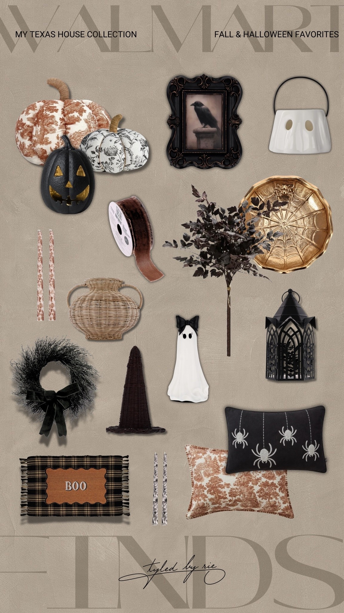 New My Texas House Fall & Halloween Collection 🖤🍂


The new My Texas House Fall + Halloween collection at Walmart is here 🖤🍂 So many elevated pieces this season — vintage-inspired pumpkins, moody florals, gothic accents, woven textures, cozy pillows & more. I rounded up my favorites all in one place so you can shop the collection easily. 🕯️

[My Texas House, Walmart Home, Walmart Fall Decor, Walmart Halloween Decor, Fall Decor, Halloween Decor, Fall Home Decor, Halloween Home Decor, Fall Decorating, Halloween Decorating, Elevated Halloween Decor, Moody Halloween Decor, Vintage Halloween Decor, Gothic Home Decor, Autumn Decor, Cozy Fall Decor, Pumpkin Decor, Halloween Decorations, Seasonal Home Decor, Home Decor Finds, Walmart Home Finds, Fall Home Inspiration, Halloween Home Inspiration, My Texas House Collection, Fall 2026 Decor, Halloween 2026 Decor]

#LTKSeasonal #LTKHome