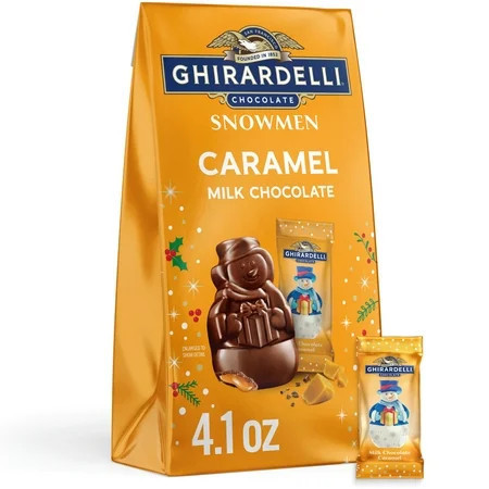 GHIRARDELLI Milk Chocolate Caramel Snowmen, 4.1 Oz Bag | Walmart (US)