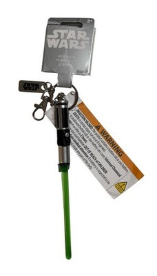 NEW Disney Parks Star Wars Yoda Green Light Saber Light Up Keychain | eBay US