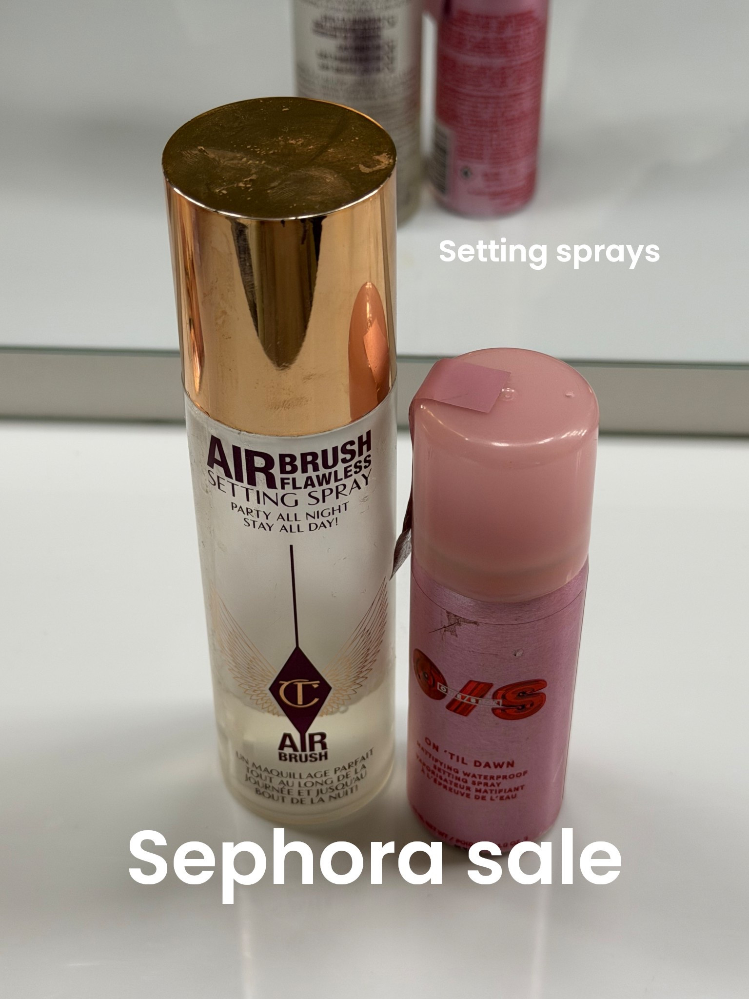 SEPHORA SALE: setting sprays 

Charlotte tilbury is my favvvv 
Onesize will last all day! 

#LTKGiftGuide #LTKBeauty #LTKSaleAlert