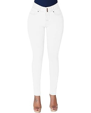 roswear Womens High Waisted Skinny Stretch Butt Lifting Jeans | Amazon (US)