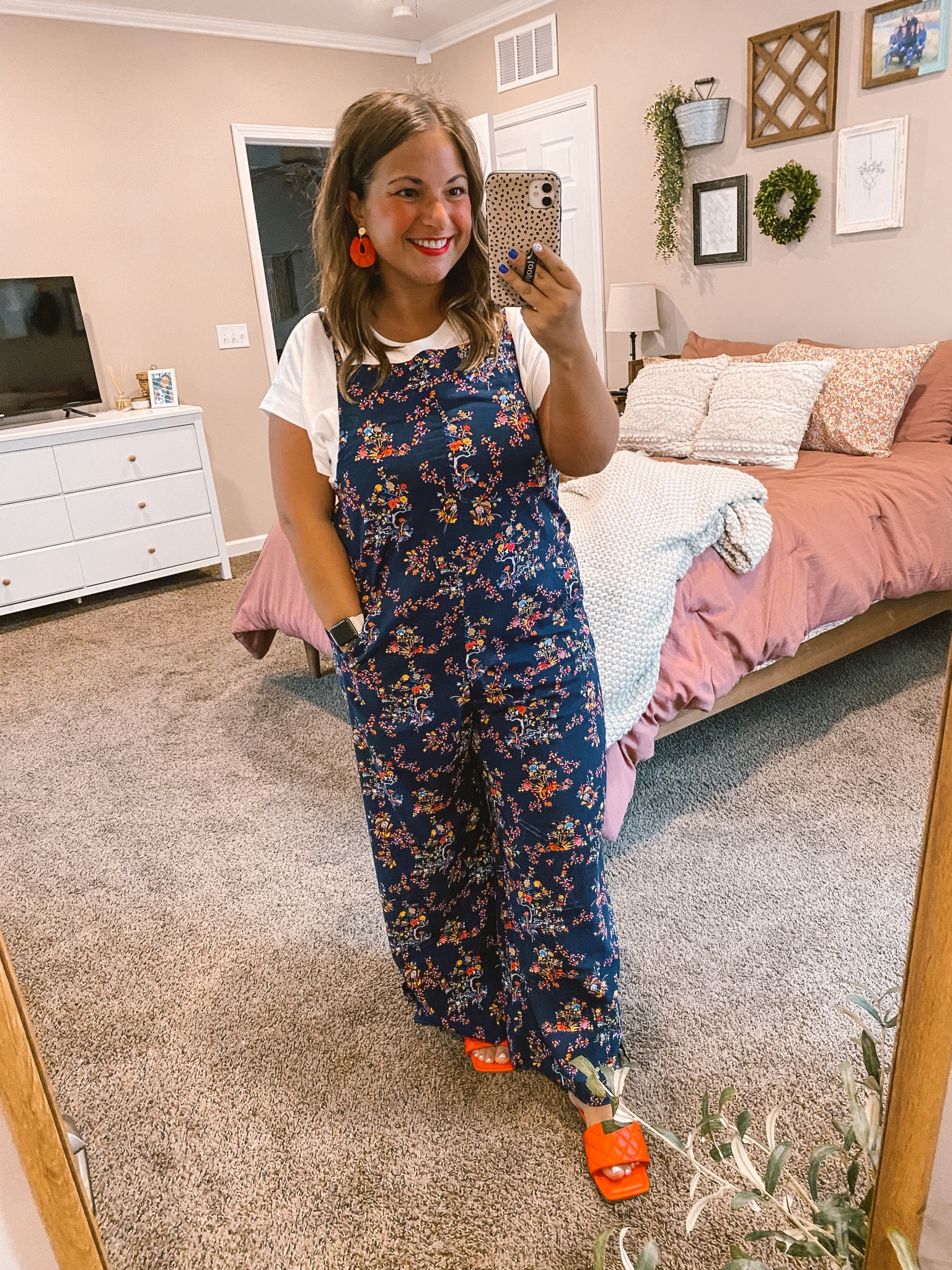 The floral print of these overalls is so fun bc you can create so many different outfits from all the different color options! This would be darling to wear as a wedding guest!

sandals: fit true to size // wearing a 5
muscle tee: fits true to size // wearing a large
romper: fits true to size // wearing a large

#LTKStyleTip #LTKFindsUnder100 #LTKFindsUnder50