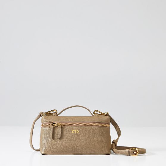 Top Handle Leather Crossbody Bag | Mark and Graham