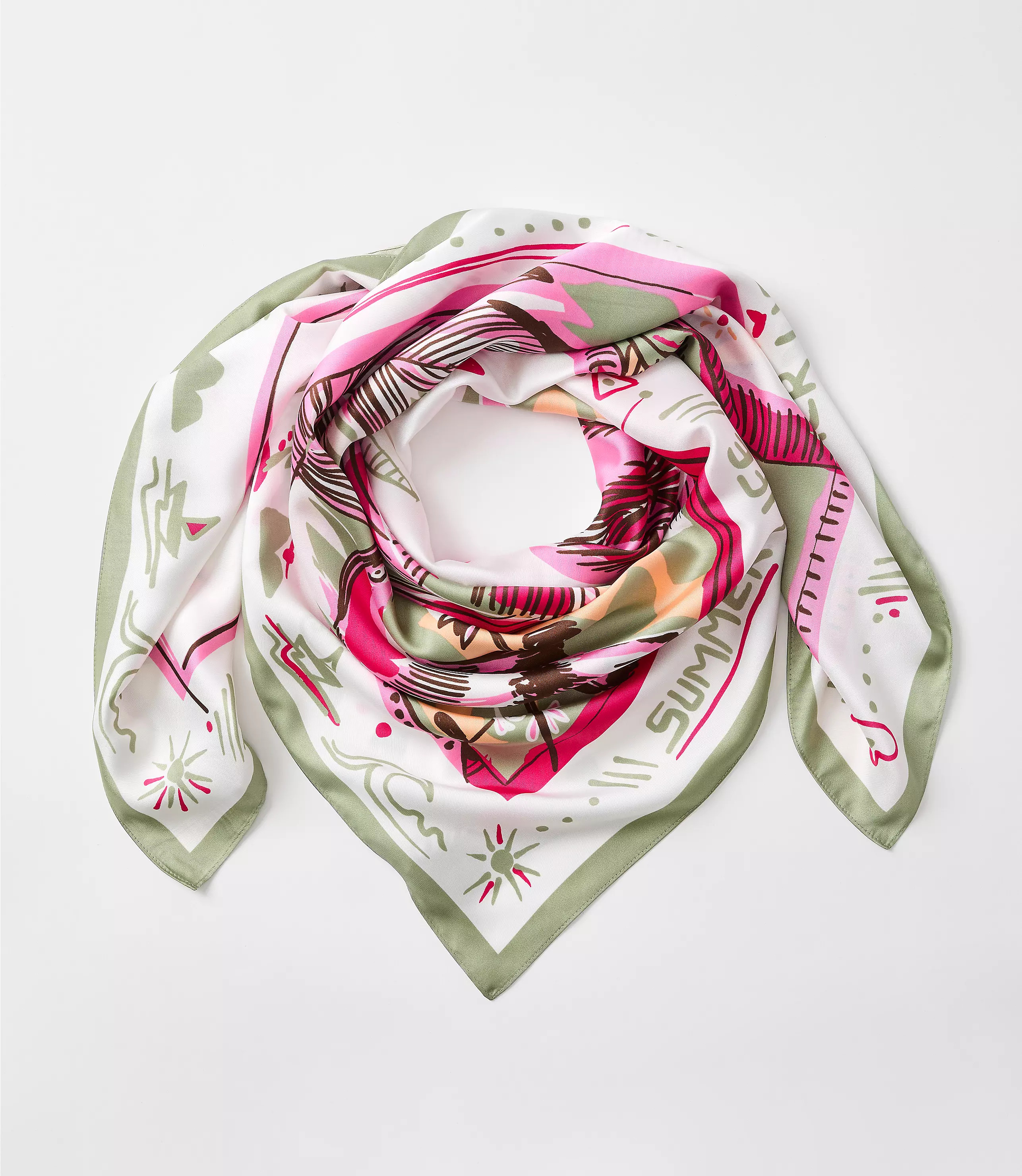 Summer Life Square Scarf | LOFT