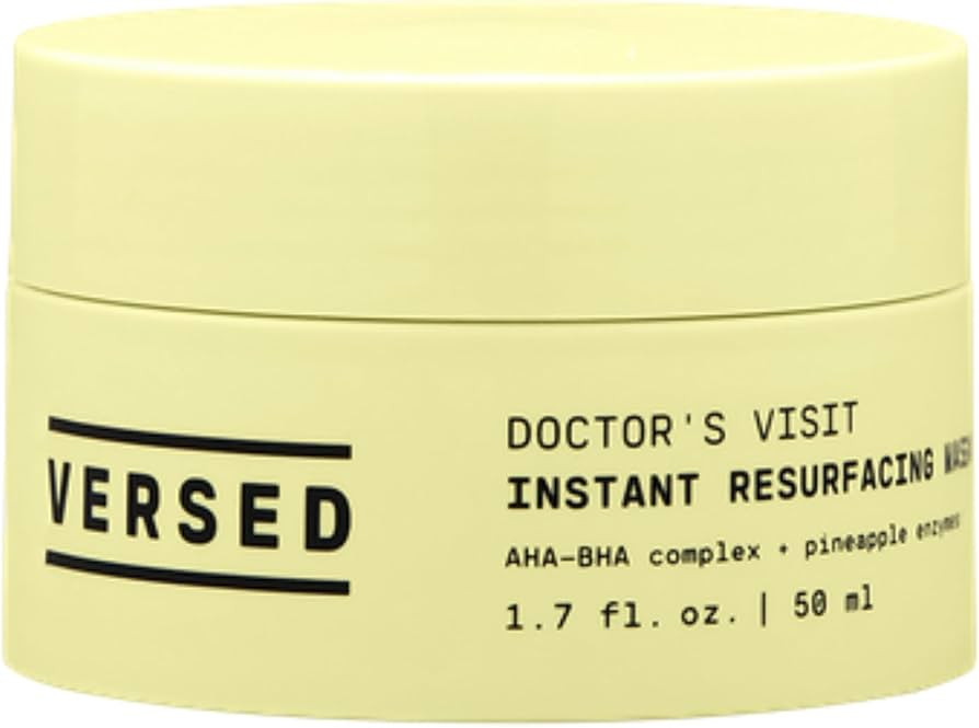 Versed Doctor's Visit Skin Resurfacing Face Mask - Glycolic Acid + Lactic Acid Face Exfoliant for... | Amazon (US)
