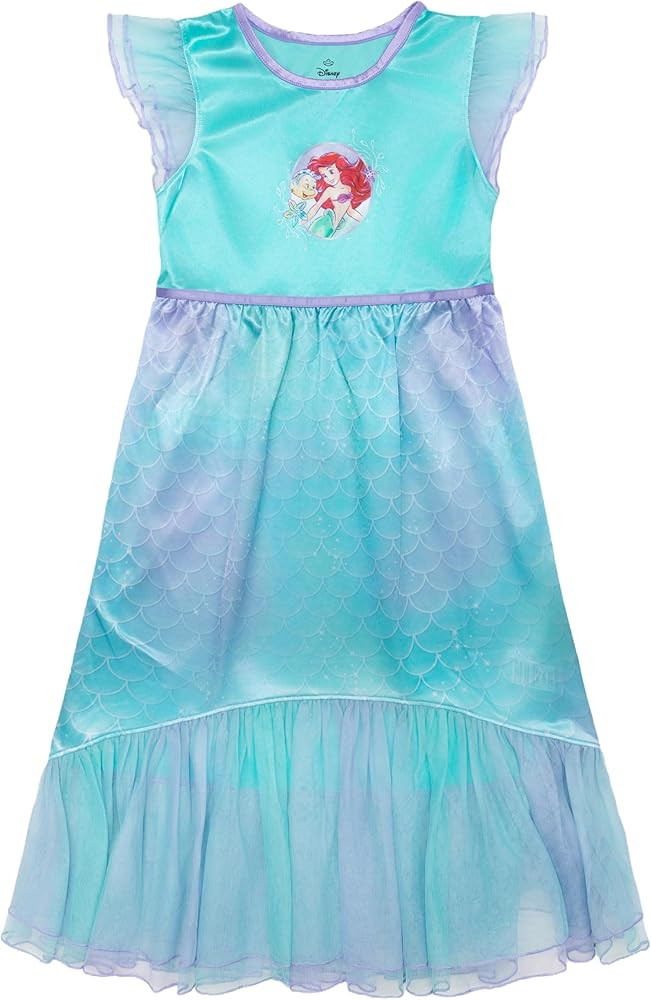 Disney Girls' Princess Dress Nightgown, Fantasy Gown, Soft & Cute Pajamas for Kids | Amazon (US)