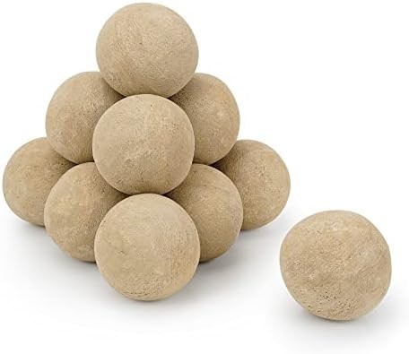 Stanbroil Ceramic Balls - 4” Round Fire Stones for Fire Pit Fire Bowl and Fireplace - Set of 12... | Amazon (US)