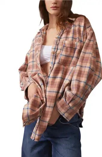 Free People Anneli Plaid Shirt Jacket | Nordstrom | Nordstrom