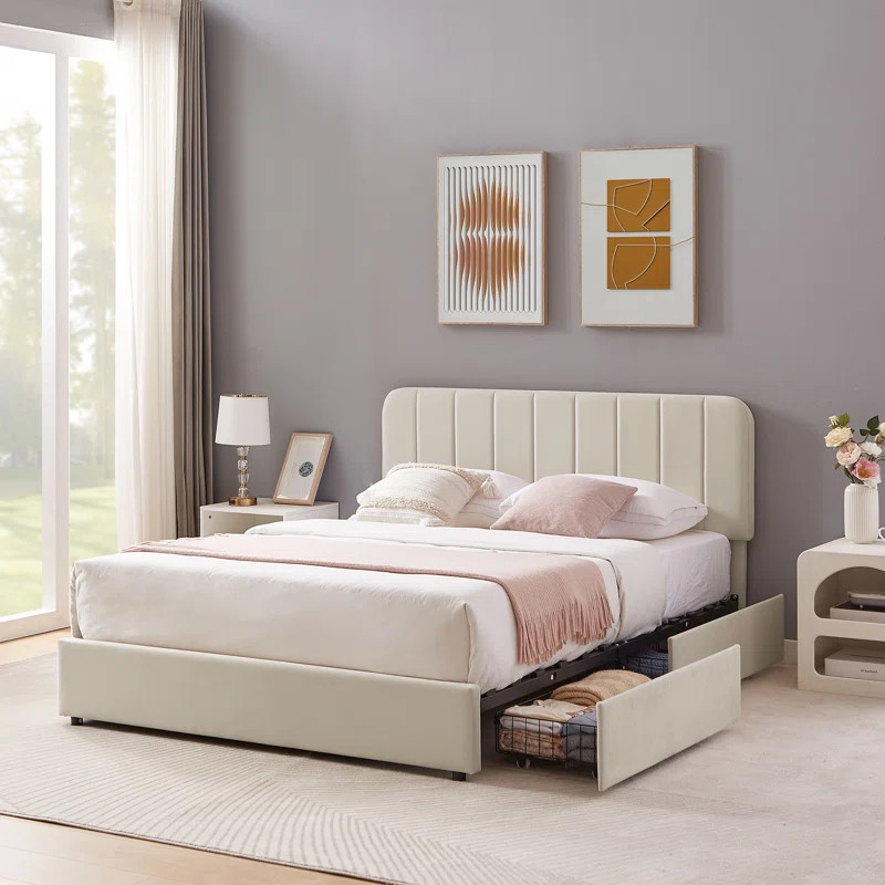 Huntsville Upholstered Platform Storage Bed | Wayfair North America